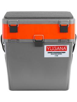Ящик зимний YUGANA двухсекционный, цвет серо-оранжевый