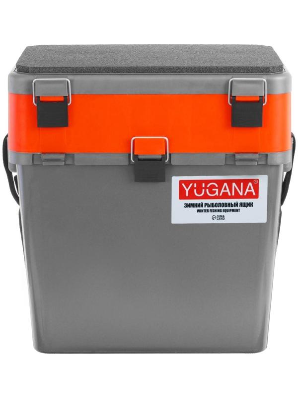 Ящик зимний YUGANA двухсекционный, цвет серо-оранжевый