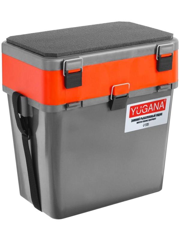 Ящик зимний YUGANA двухсекционный, цвет серо-оранжевый