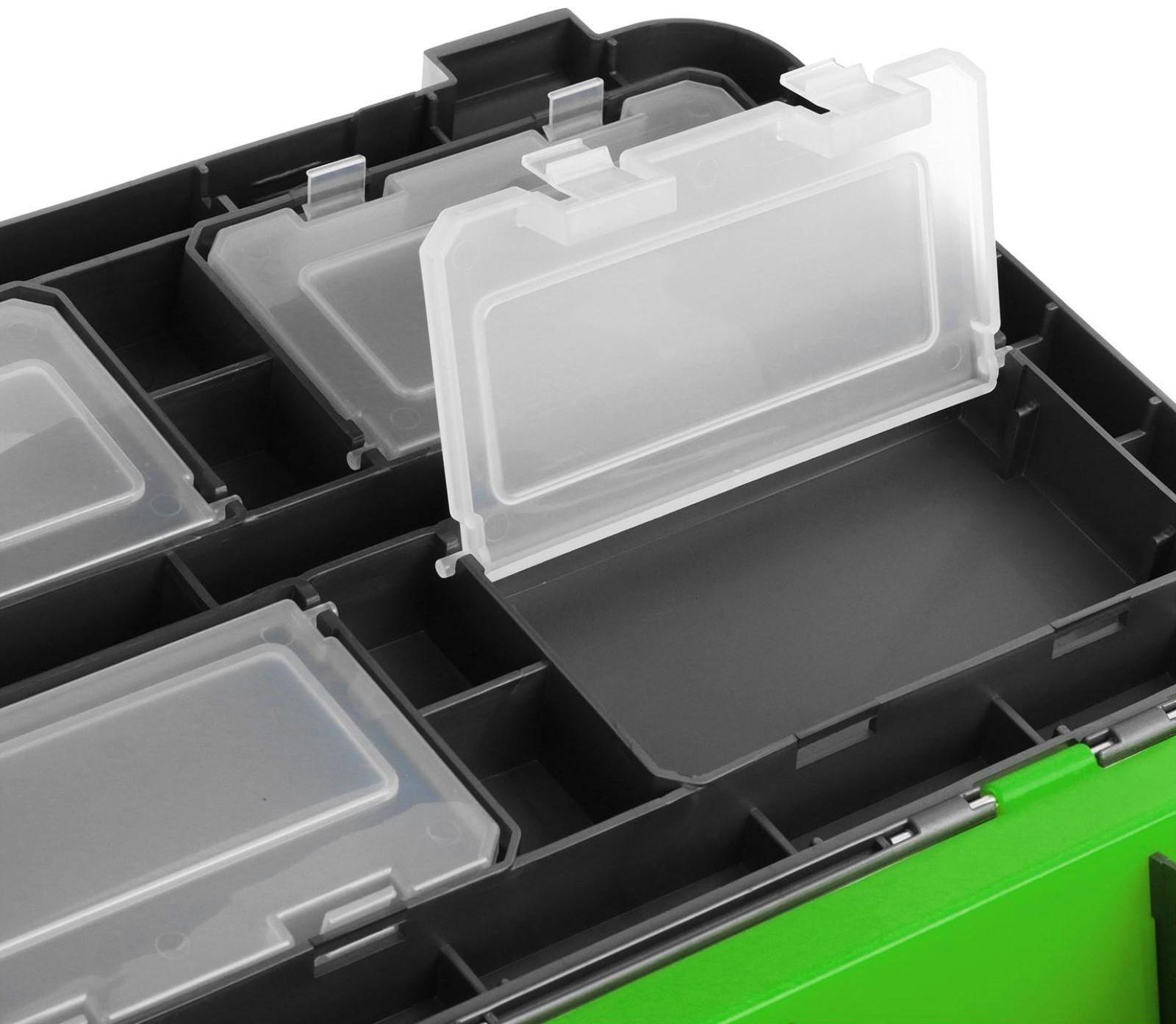 Ящик зимний YUGANA двухсекционный, цвет серо-салатовый