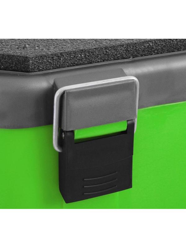 Ящик зимний YUGANA двухсекционный, цвет серо-салатовый