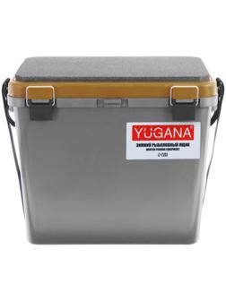 Ящик зимний YUGANA односекционный, цвет серый/золотой