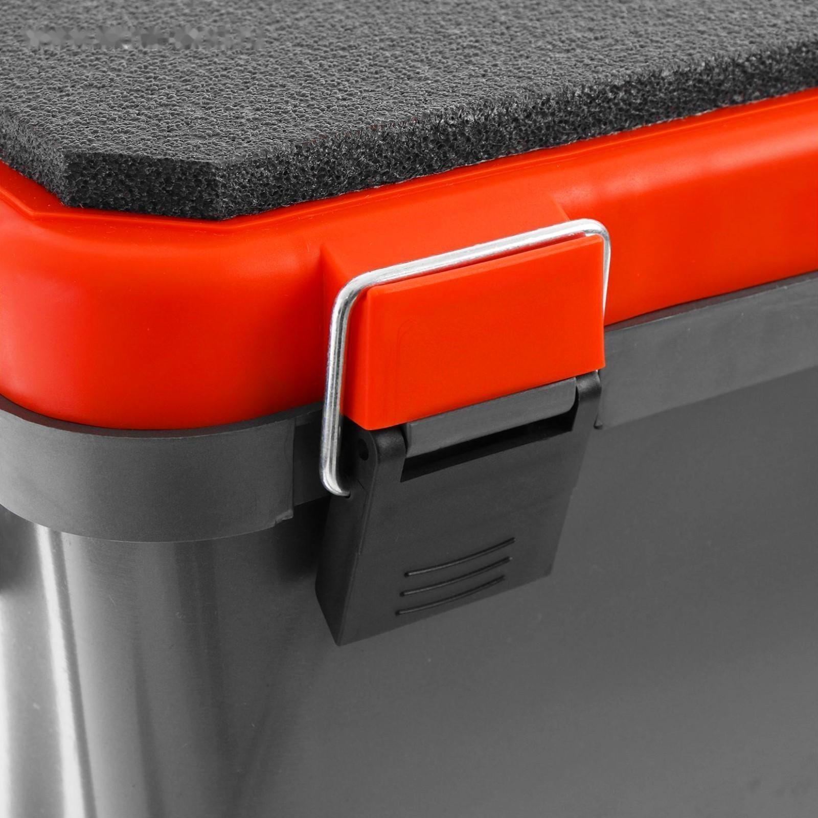 Ящик зимний YUGANA односекционный, цвет серый/оранжевый