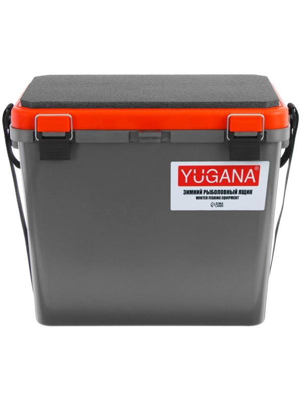 Ящик зимний YUGANA односекционный, цвет серый/оранжевый