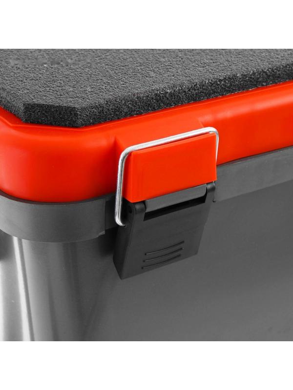 Ящик зимний YUGANA односекционный, цвет серый/оранжевый