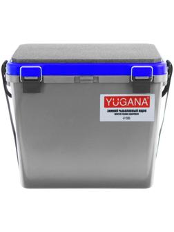 Ящик зимний YUGANA односекционный, цвет серый/синий
