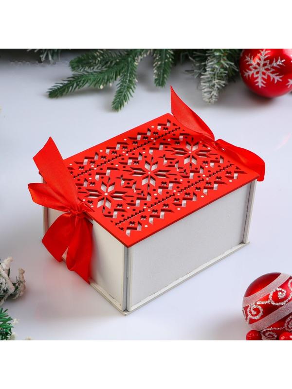 Коробка деревянная, 16×13×8.7 см 