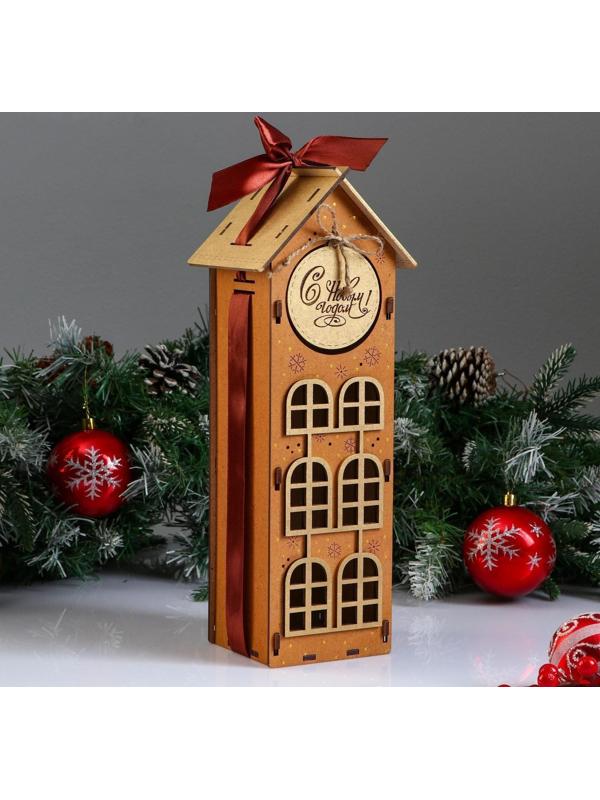 Коробка деревянная, 13.5×11.5×36.5 см 