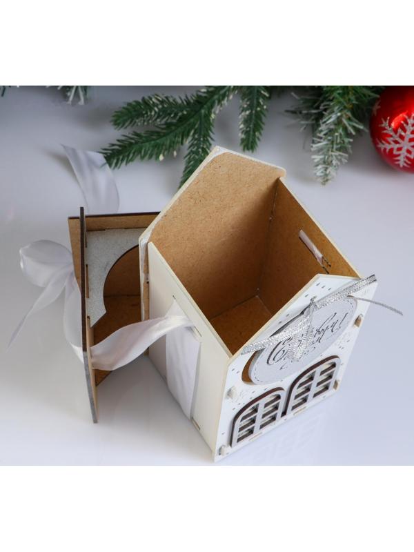 Коробка деревянная, 13.5×11.5×21 см 