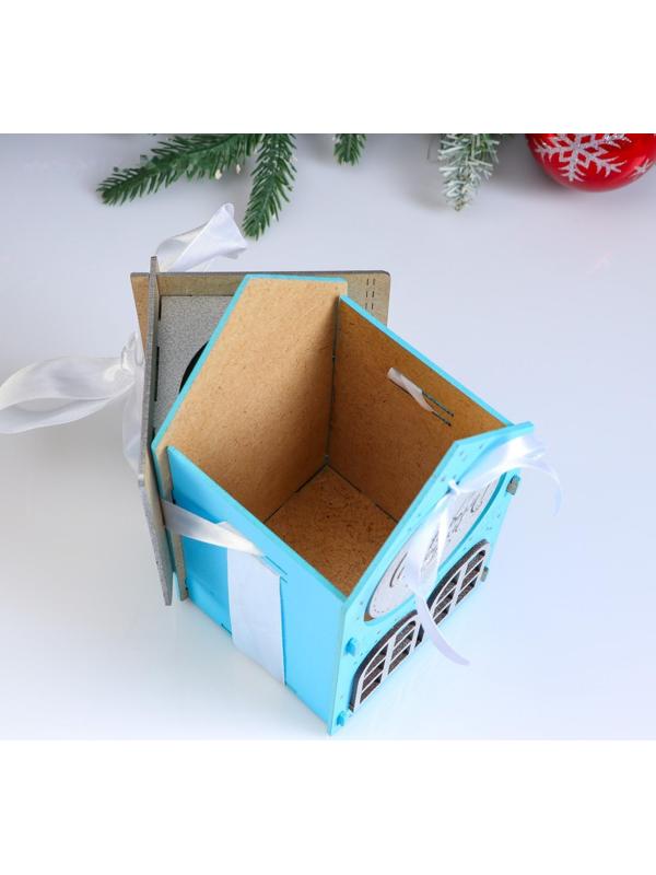 Коробка деревянная, 13.5×11.5×21 см 