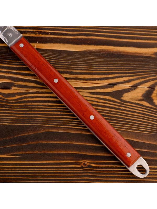 Шумовка для казана узбекская 65см, диаметр 16см, с деревянной ручкой