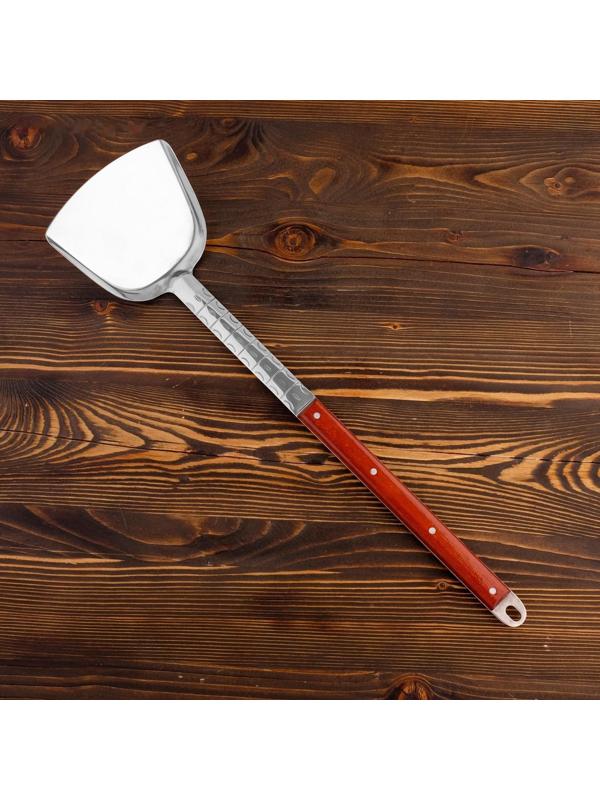 Лопатка для казана узбекская 62см, ширина 15см, с деревянной ручкой