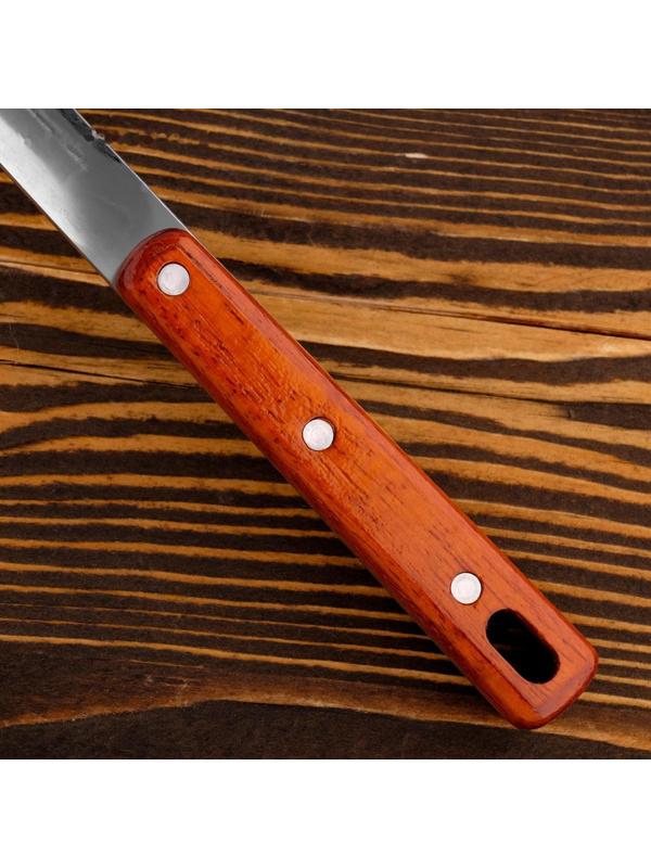 Поварешка для казана узбекская 42см, диаметр 14см с деревянной ручкой