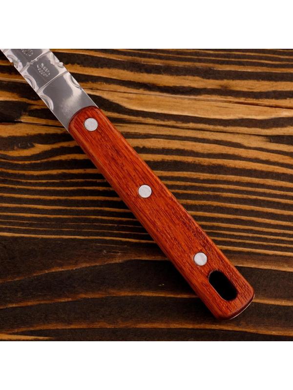 Поварешка для казана узбекская 42см, диаметр 14см с деревянной ручкой