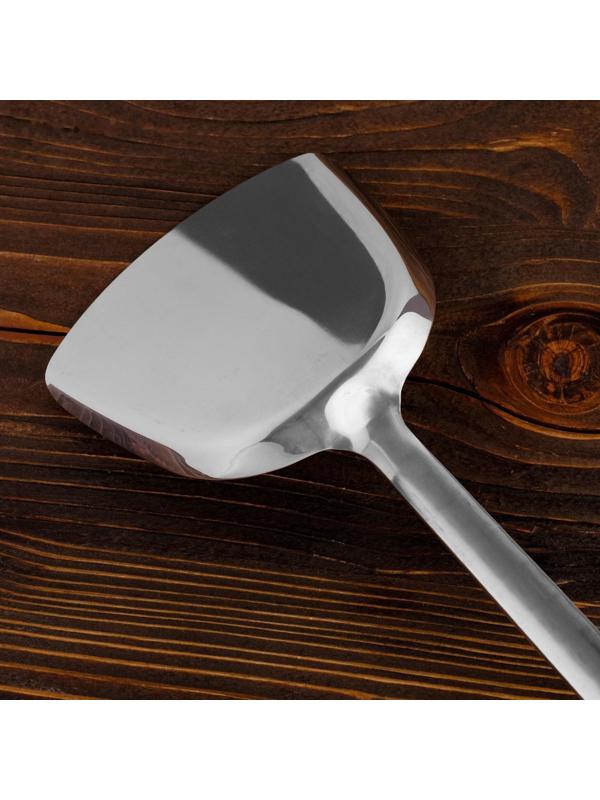 Лопатка для казана узбекская 45см, ширина 12см, с деревянной ручкой