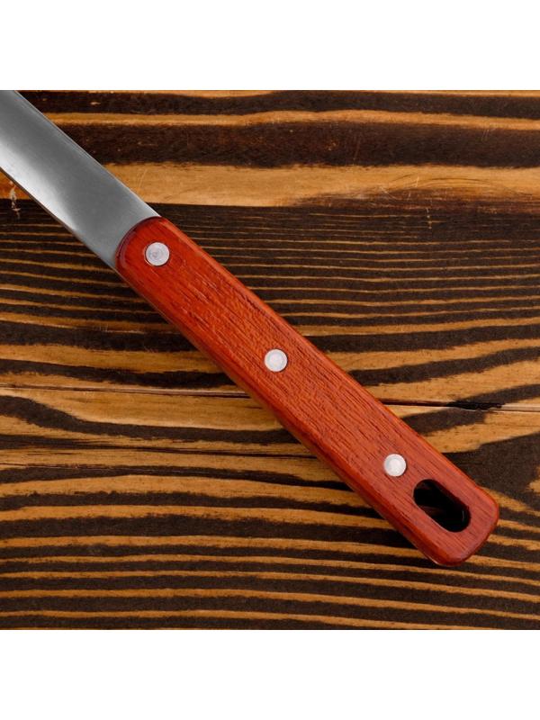 Лопатка для казана узбекская 45см, ширина 12см, с деревянной ручкой