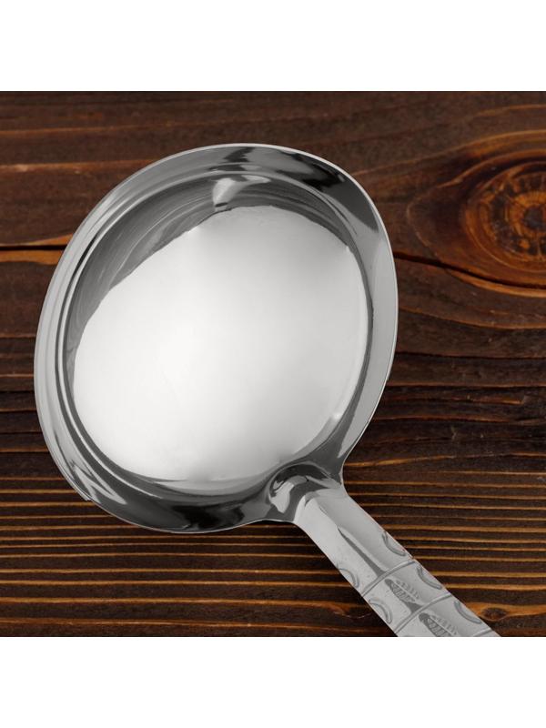 Поварешка для казана узбекская 42см, диаметр 10см с деревянной ручкой