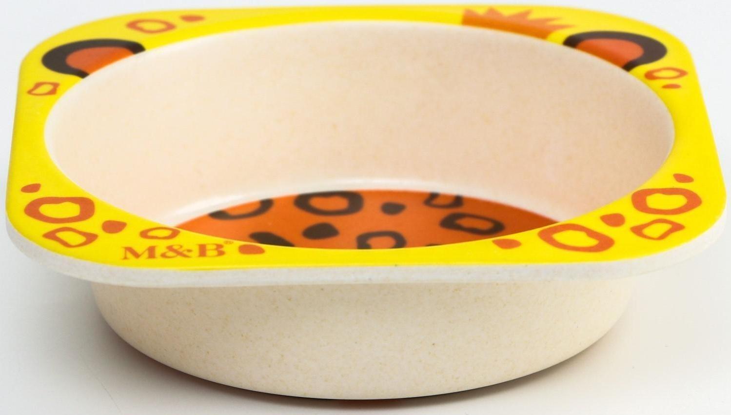 Миска из бамбука детская «Малышня», 14х14х4, виды МИКС