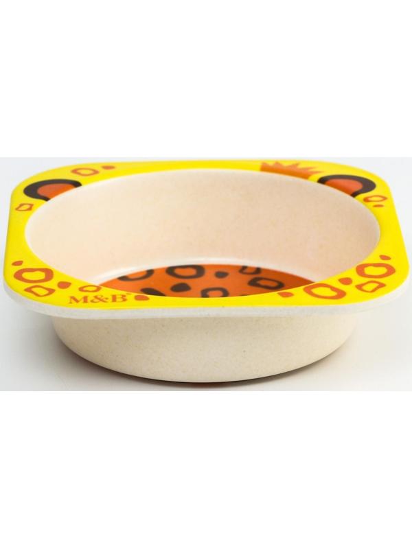 Миска из бамбука детская «Малышня», 14х14х4, виды МИКС