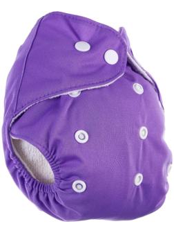 Многоразовый подгузник «Верю в единорогов» цвет фиолетовый