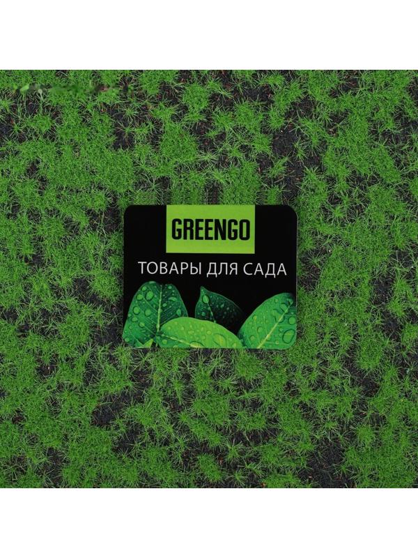 Мох искусственный, декоративный, полотно 1 × 1 м, зелёный на чёрном