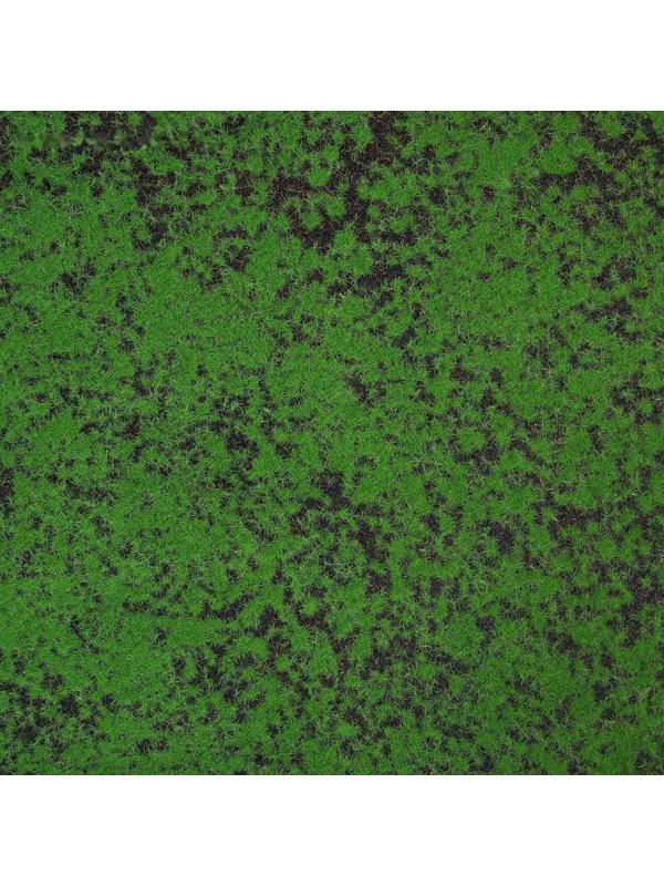 Мох искусственный, декоративный, полотно 1 × 1 м, зелёный на чёрном
