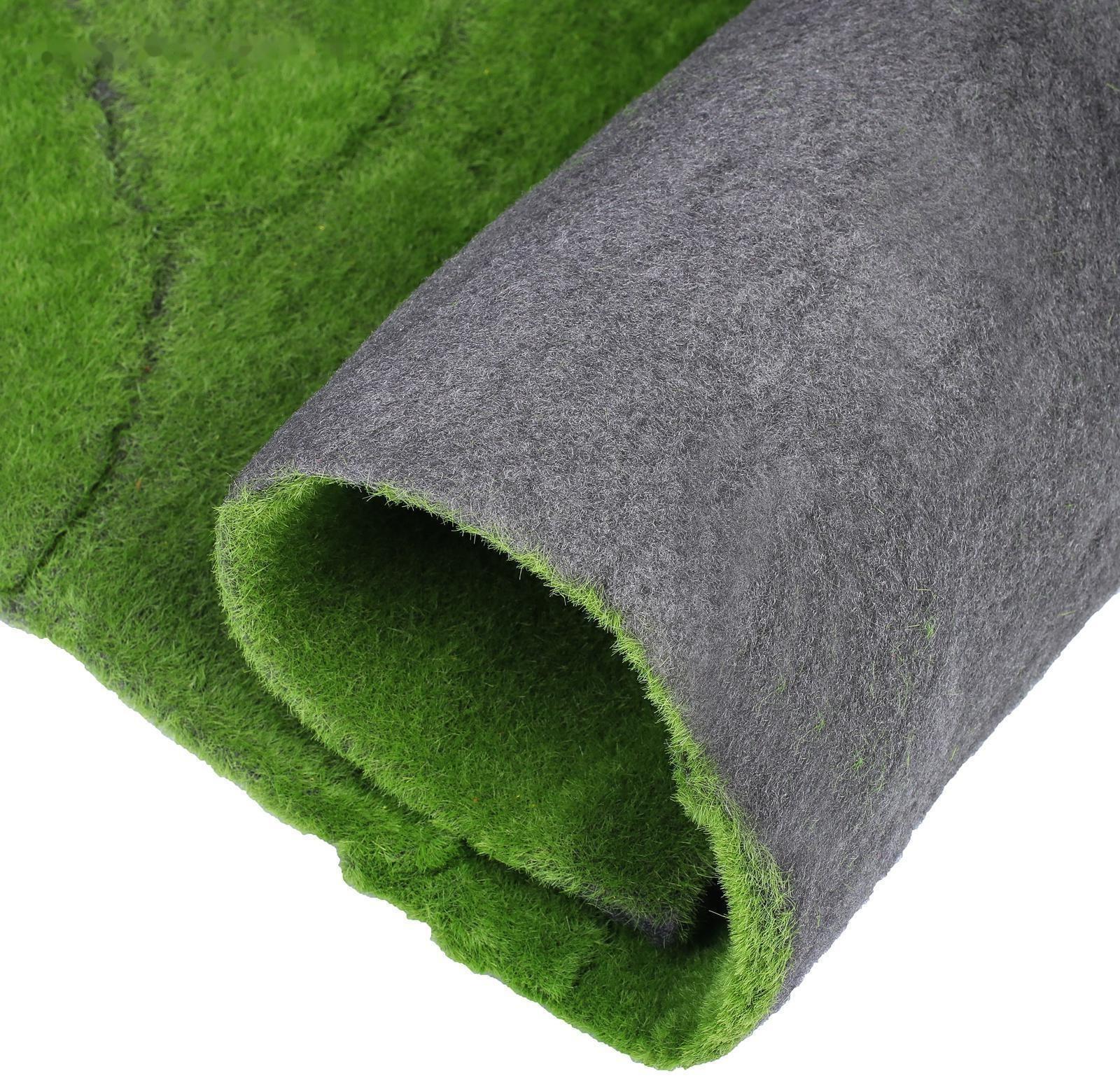 Мох искусственный, декоративный, полотно 1 × 1 м, рельефный, горный, зелёный