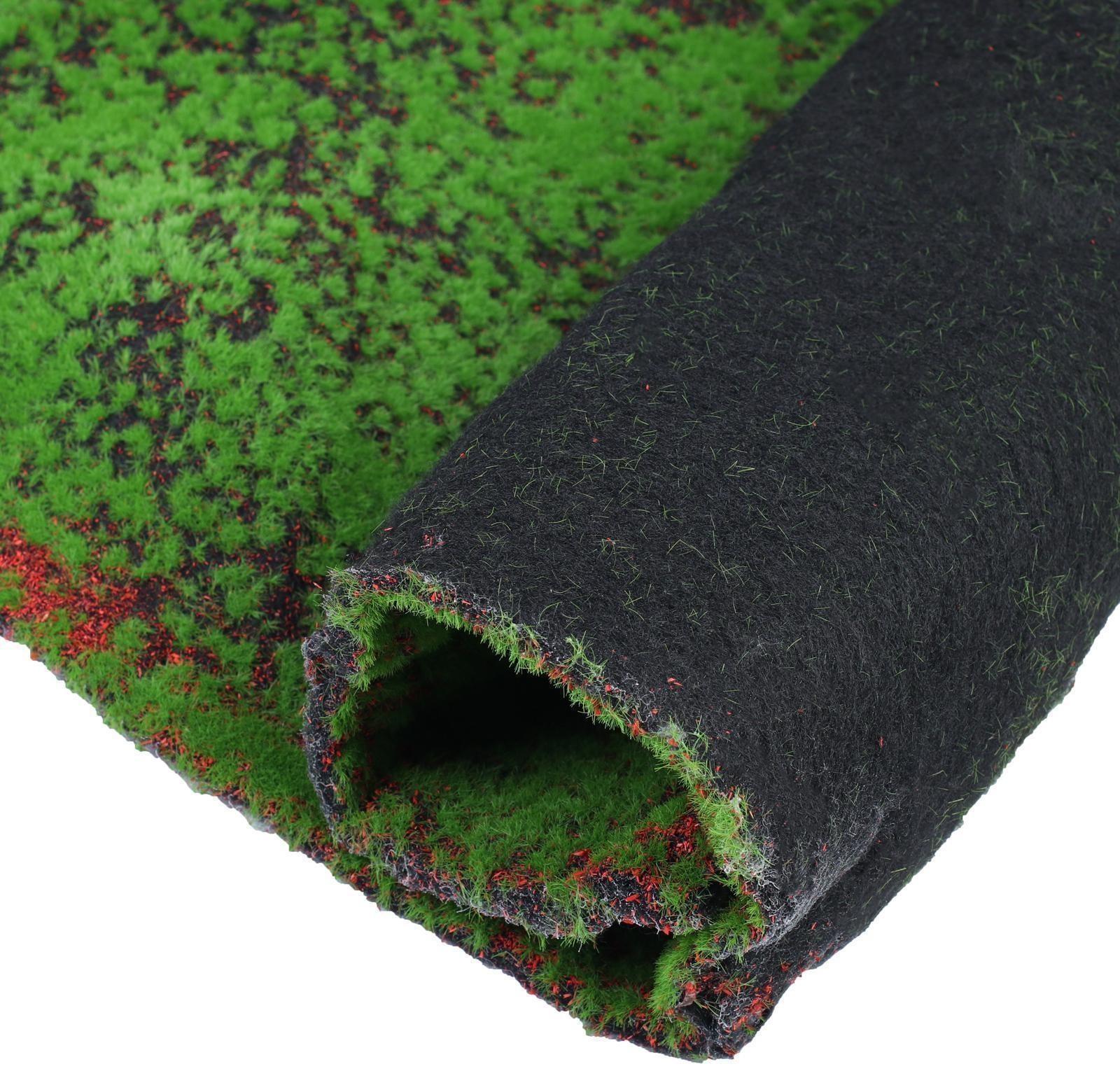 Мох искусственный, декоративный, полотно 1 × 1 м, рельефный, зелёный с щепой