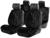 Накидки на сиденья Cartage универсальные, искусственный мех, чёрный, набор 6 шт
