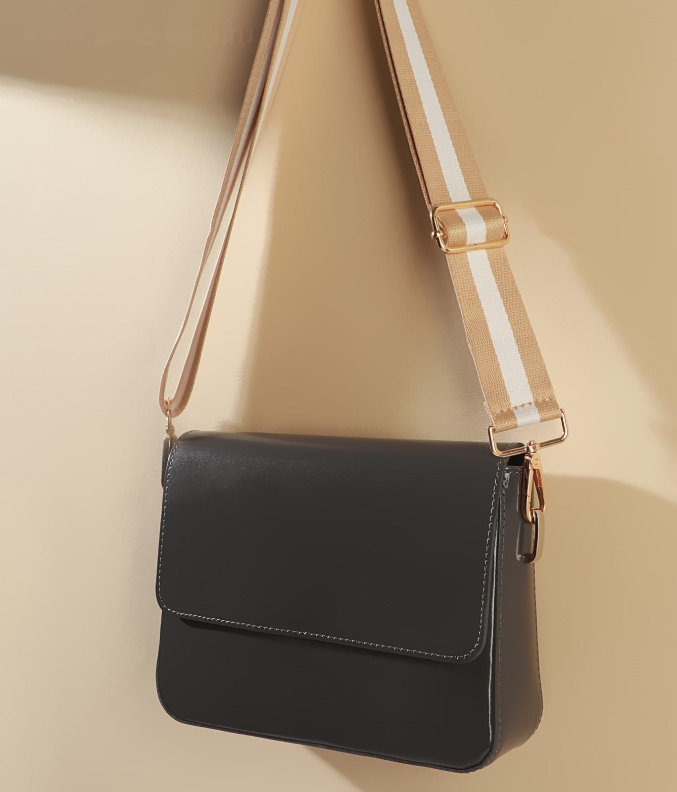 Ручка для сумки, стропа, 140 × 3,8 см, цвет бежевый/белый