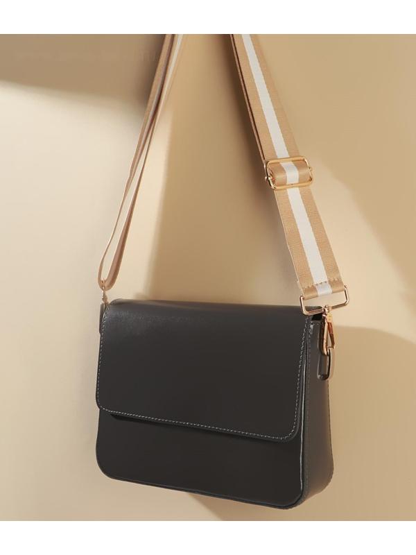 Ручка для сумки, стропа, 140 × 3,8 см, цвет бежевый/белый