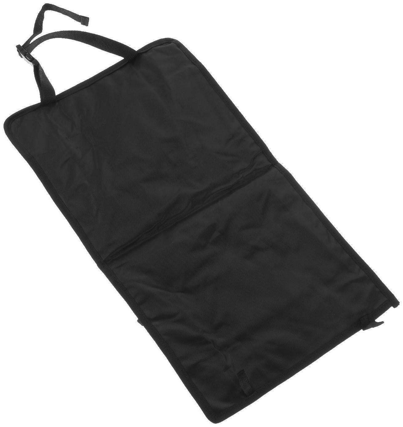 Органайзер на переднее сиденье, 50 х 29 см, с карманом для планшета, оксфорд, черный