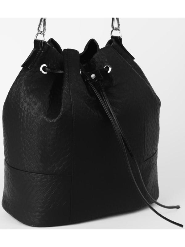 Утяжка для сумки, 85 × 0,8 см, цвет чёрный/серебряный