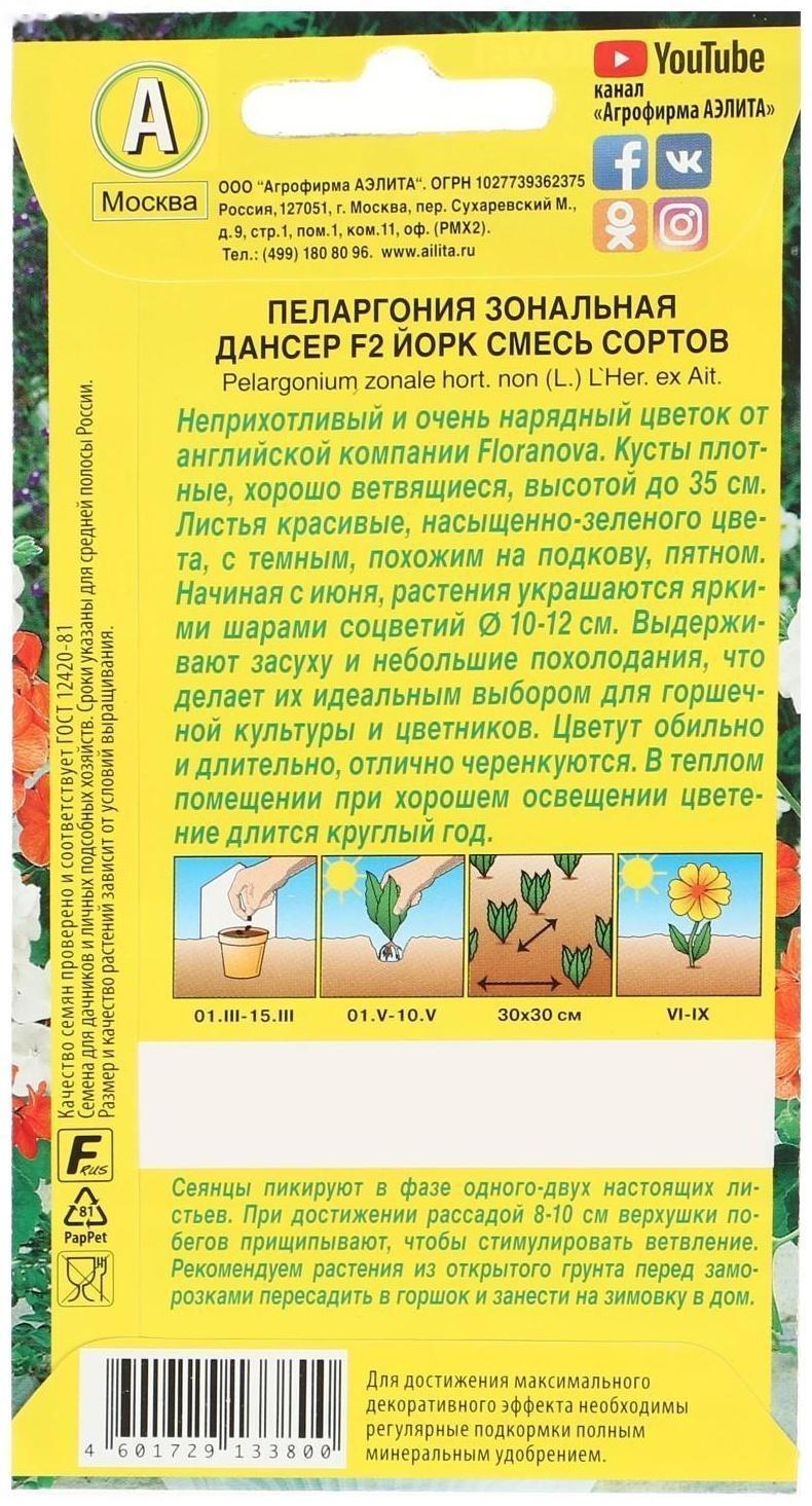 Семена цветов Пеларгония 