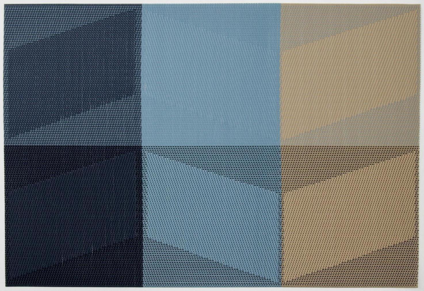 Салфетка сервировочная на стол «Пудра», 45,5×30 см, цвет бежево-синий