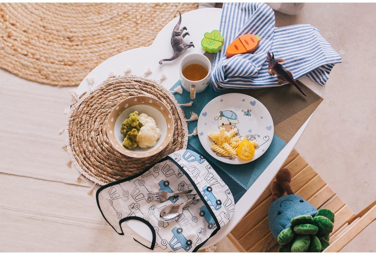 Салфетка сервировочная на стол «Пудра», 45,5×30 см, цвет бежево-синий