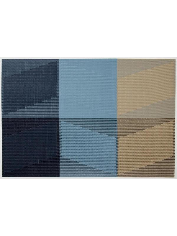 Салфетка сервировочная на стол «Пудра», 45,5×30 см, цвет бежево-синий