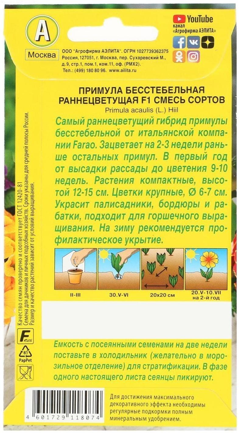 Семена цветов Примула 