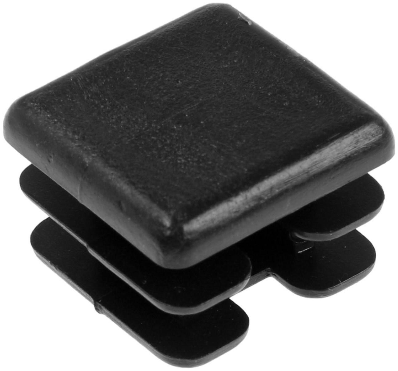 Заглушка ТУНДРА внутренняя 25×25 универсальная, черная