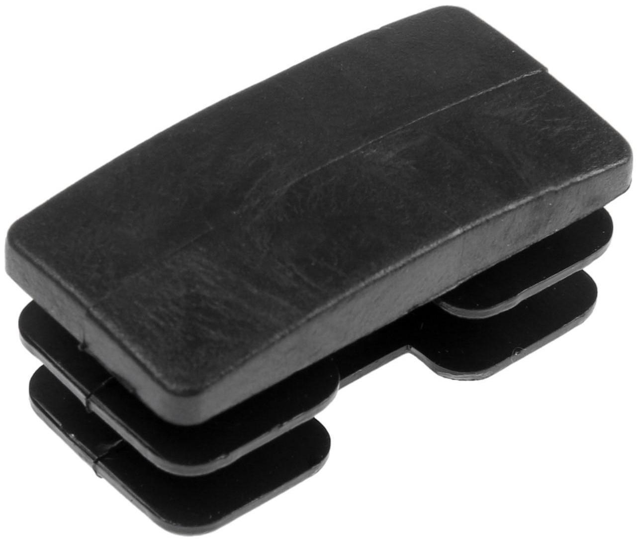 Заглушка ТУНДРА внутренняя 20х40 универсальная, прямоугольная, черная