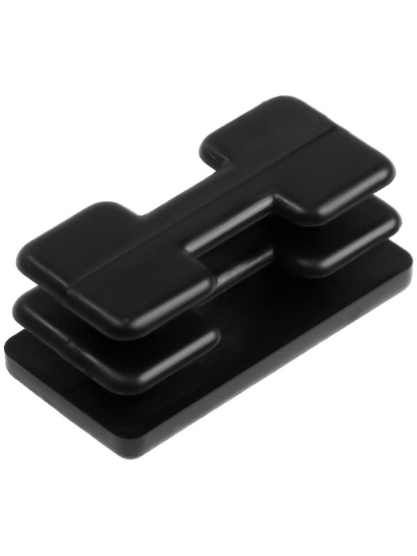 Заглушка ТУНДРА внутренняя 20х40 универсальная, прямоугольная, черная