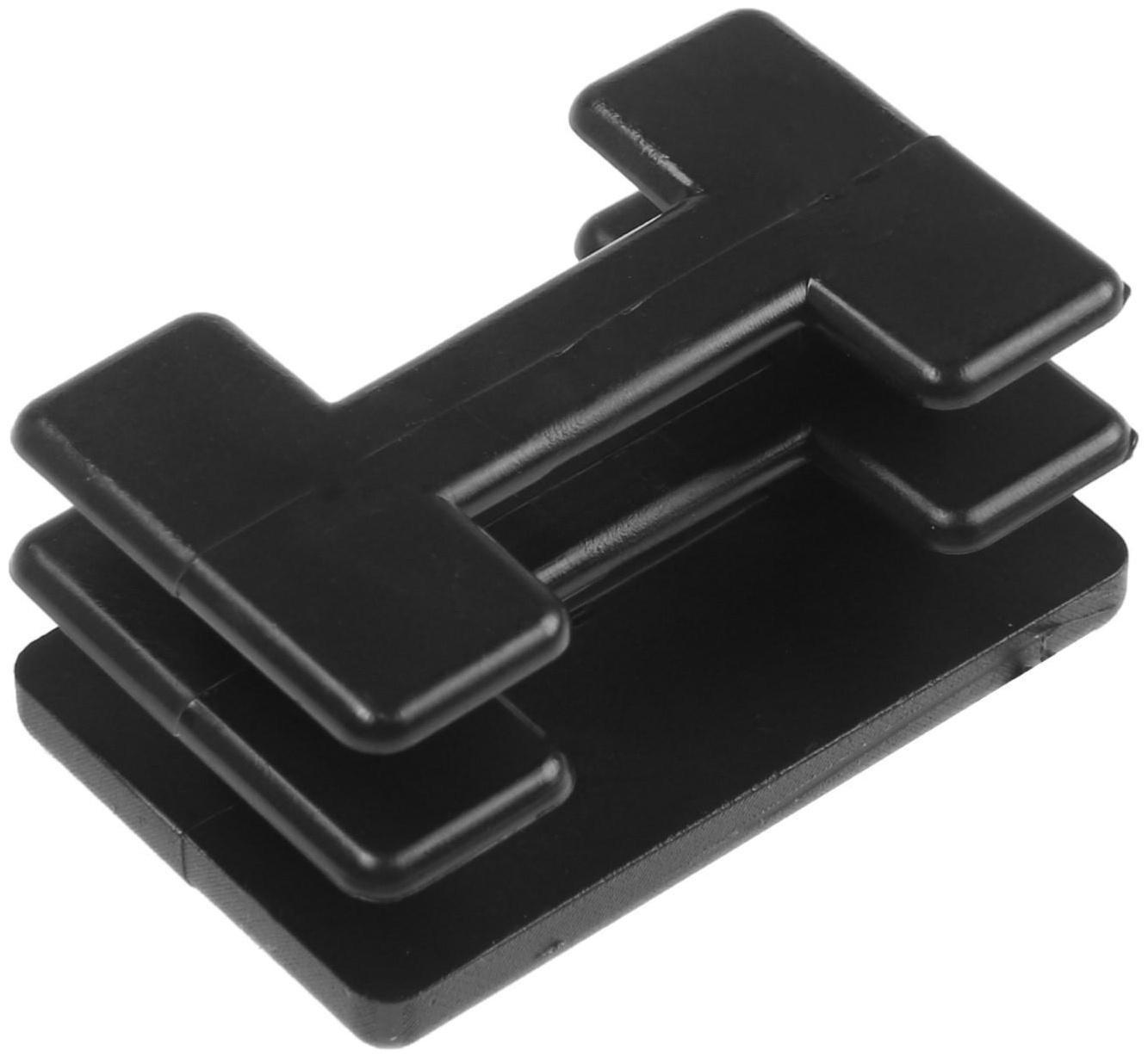 Заглушка ТУНДРА внутренняя 25×40 универсальная, черная