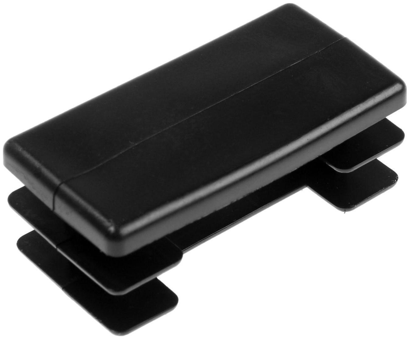 Заглушка ТУНДРА внутренняя 25х50 универсальная, черная