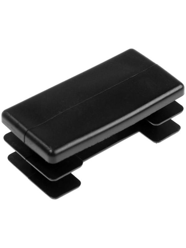 Заглушка ТУНДРА внутренняя 25х50 универсальная, черная