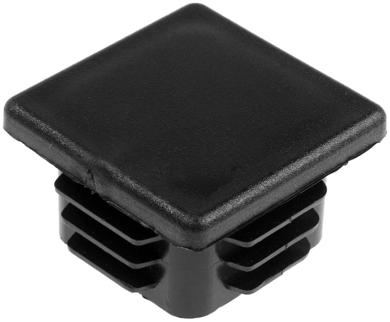 Заглушка ТУНДРА внутренняя 40х40 универсальная, черная