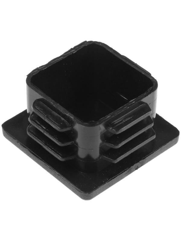 Заглушка ТУНДРА внутренняя 40х40 универсальная, черная