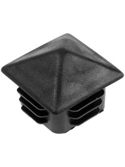 Заглушка ТУНДРА внутренняя 40х40 универсальная, конус, черная