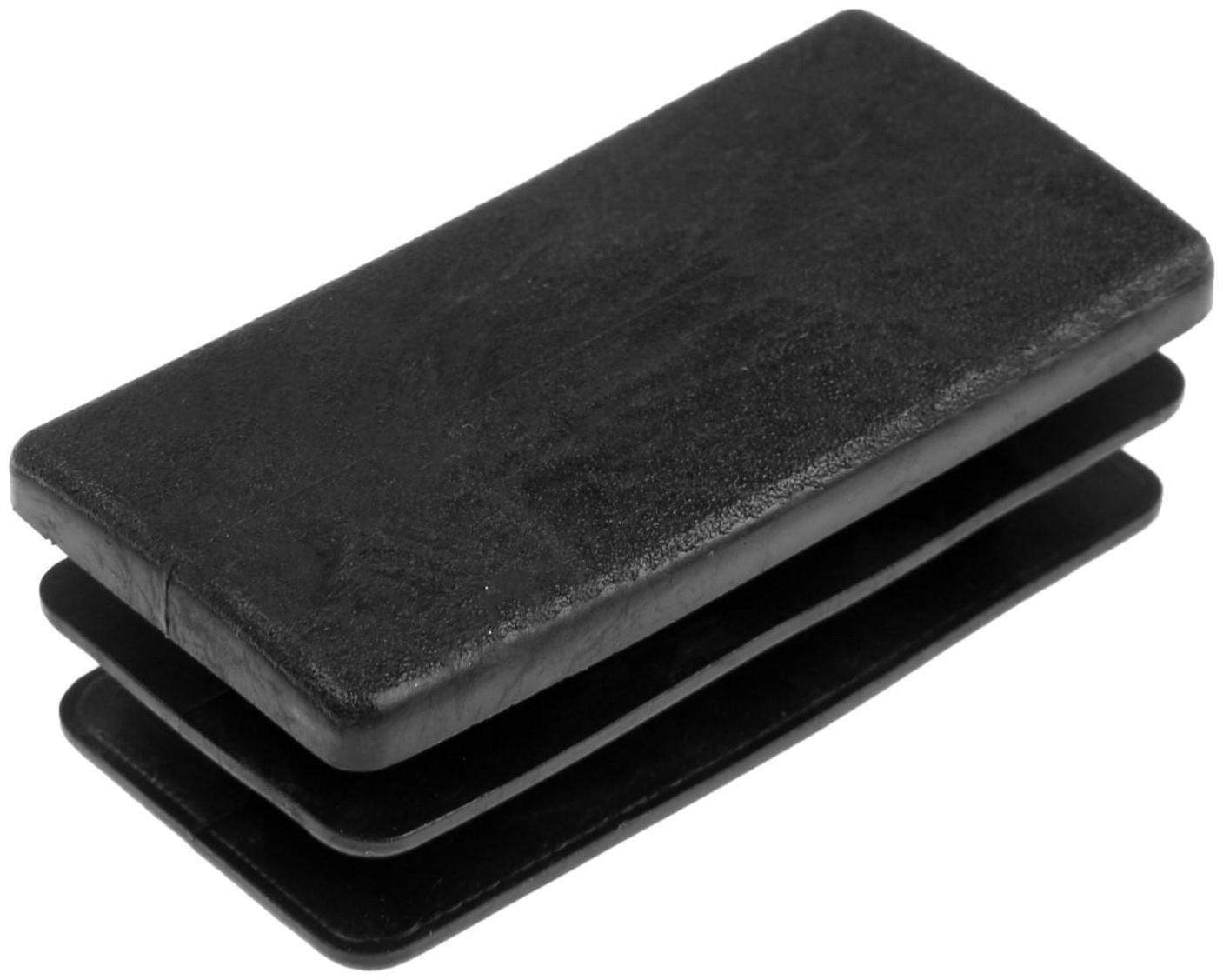 Заглушка ТУНДРА внутренняя 60х30 универсальная, черная