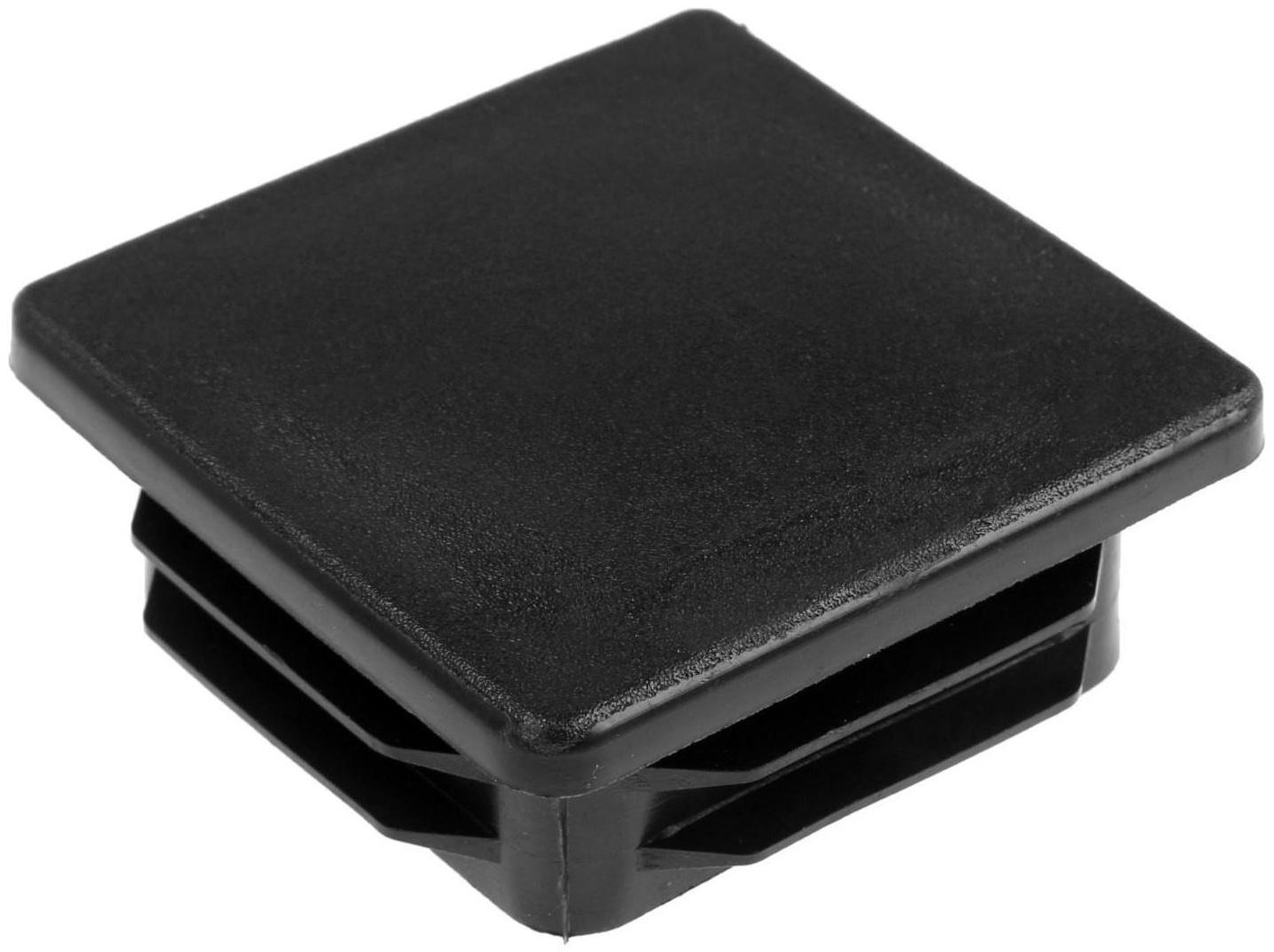 Заглушка ТУНДРА внутренняя 60х60 универсальная, черная