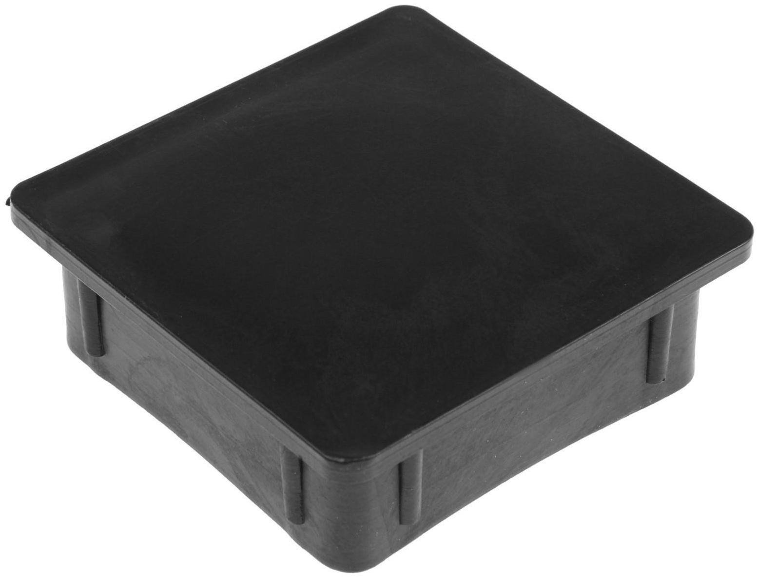 Заглушка ТУНДРА внутренняя 80×80, черная